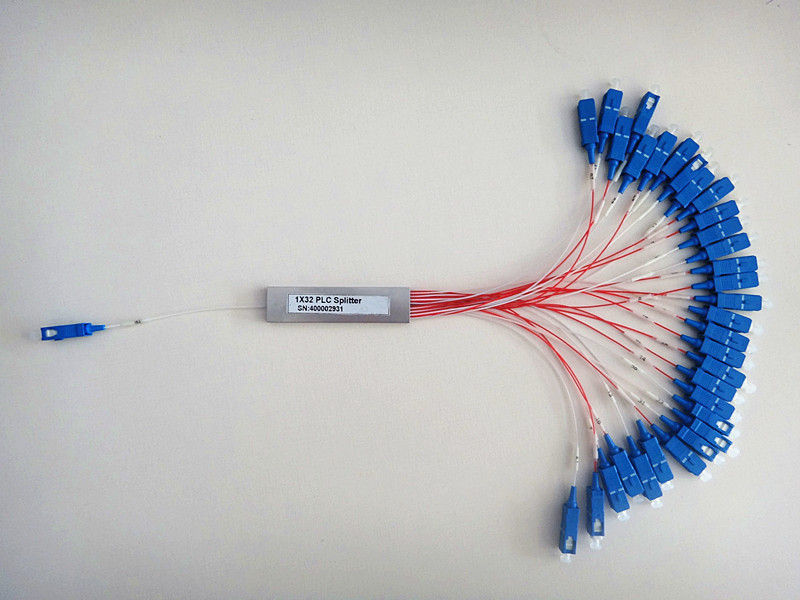GPON Passive Steel Tube High Performance PLC Optical Fiber Splitter G652D G657A1 G657A2 Hytrel