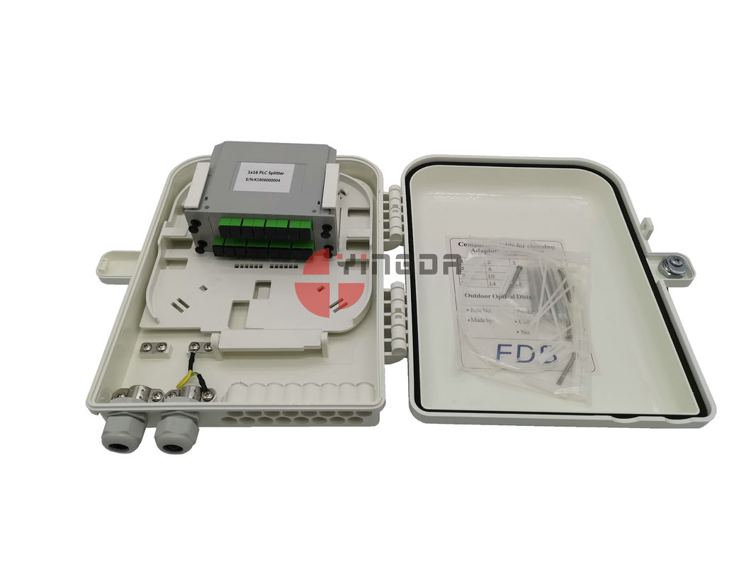 260 * 320 * 90 Mm Fiber Optic Splitter Box , ABS IP68 Fiber Optic Termination Box