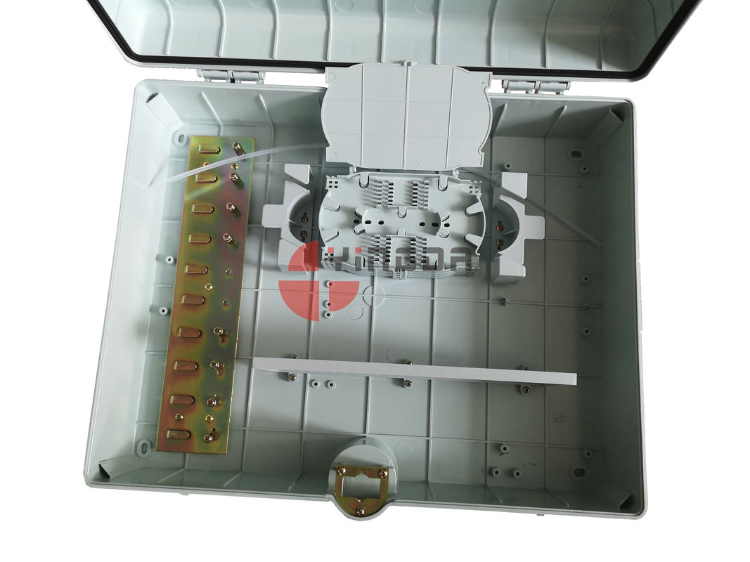 Outdoor 96 Cores Plastic Fiber Optic Termination Box SC Adapter For 1X64 Splitter