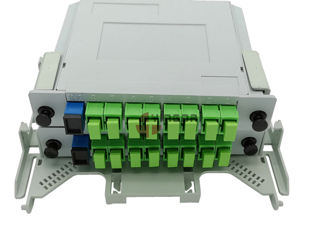 PC ABS Gray Fiber Optic Splitter Box IP65 Pole Mounted With 16 SC Connectors