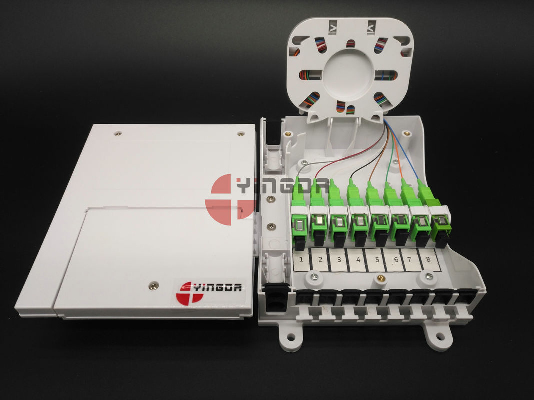 Indoor 8 Ports CPE Fiber Optic Distribution Terminated Cable Joint Box