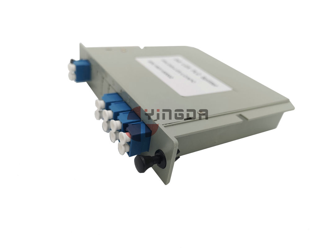 8 Port Plastic Fiber Optic PLC Splitter LGX Cassette Module ABS SC LC Connector