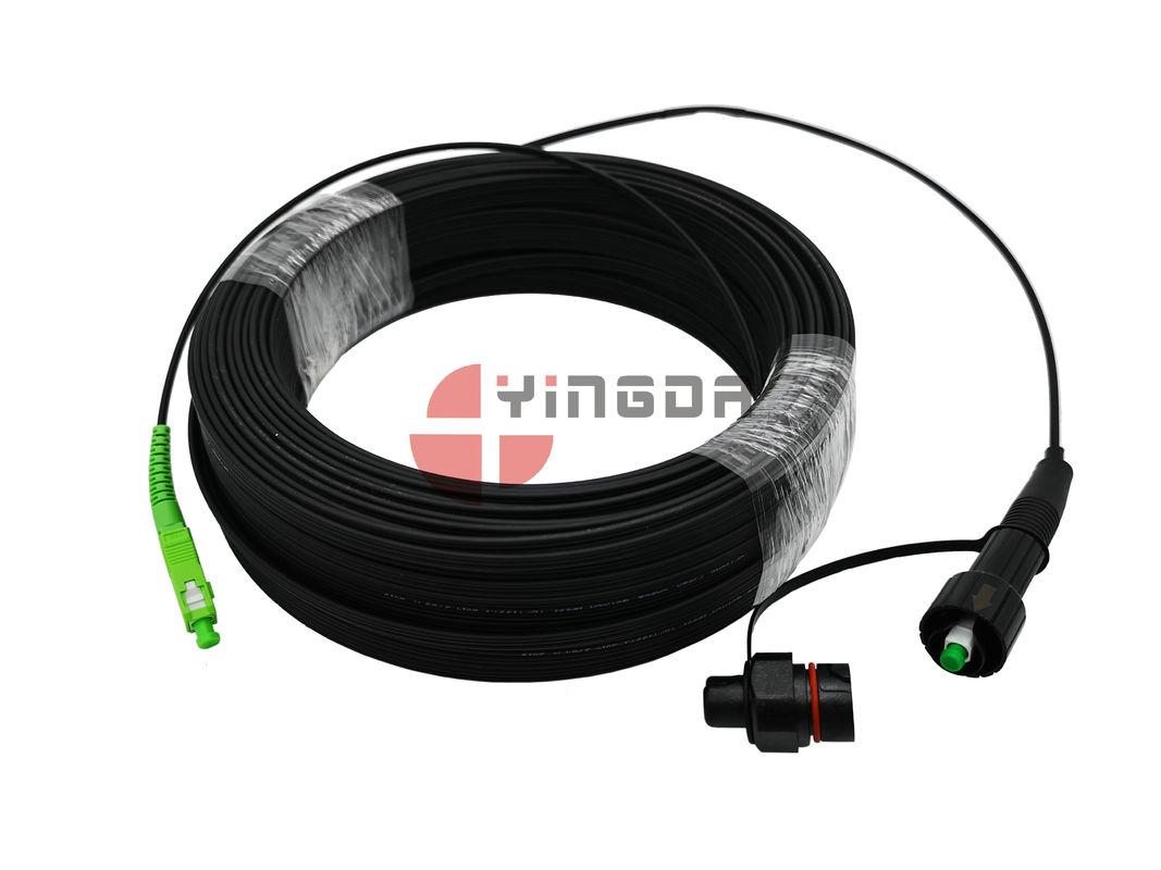 LSZH Fiber Optic Patch Cord GYFJH Cable LSZH G657A2 With Optic Tap SC Connector