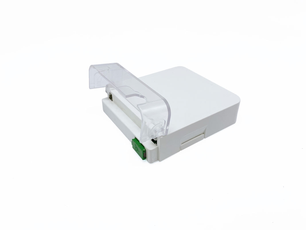 1 Port Customer Wall Outlet Fiber Terminal Box Faceplate SC / APC Connectors