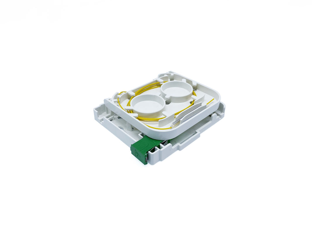 1 Port Customer Wall Outlet Fiber Terminal Box Faceplate SC / APC Connectors