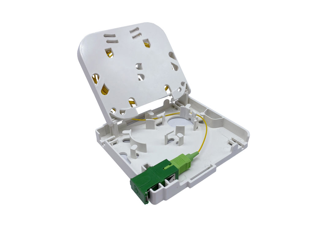 1 Port Customer Wall Outlet Fiber Terminal Box Faceplate SC / APC Connectors