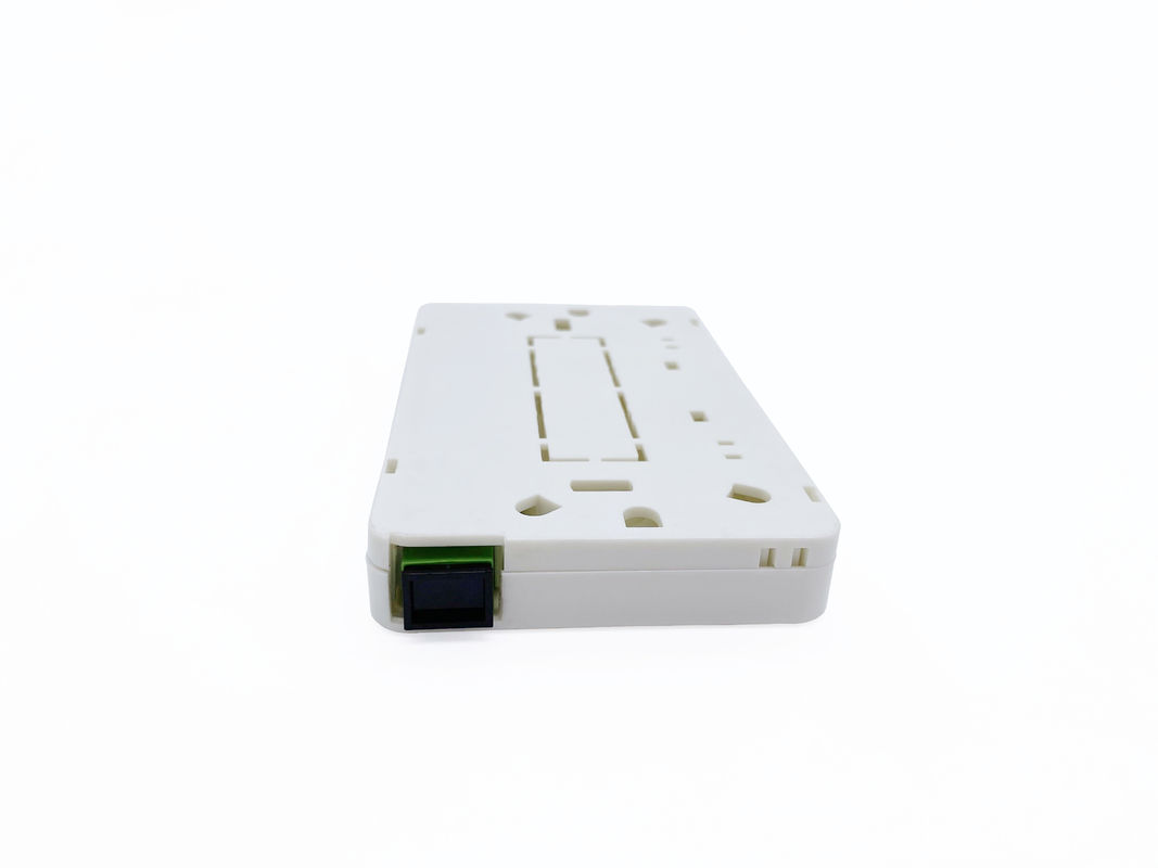 White 2SC Mini Roseta Fiber Termination Box 2 Port Wall Mounted ABS+PC Alloy OTB ODB