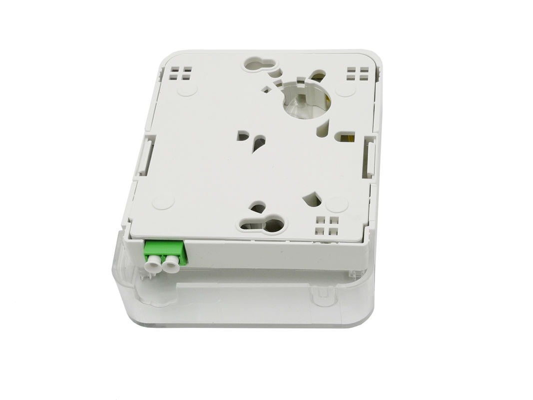 2 Port LC/APC Duplex FTTH Fiber Optic Terminal Box Wall Outlet IP54 Indoor ABS+PC