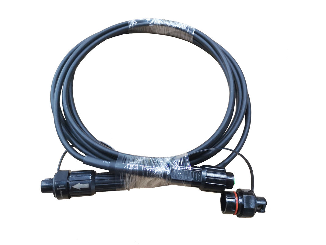FTTA Huawei Compatible Mini SC Reinforced Connector pre-terminated with remote cable 5.0mm SM G.657A2 LSZH 100Mts Black