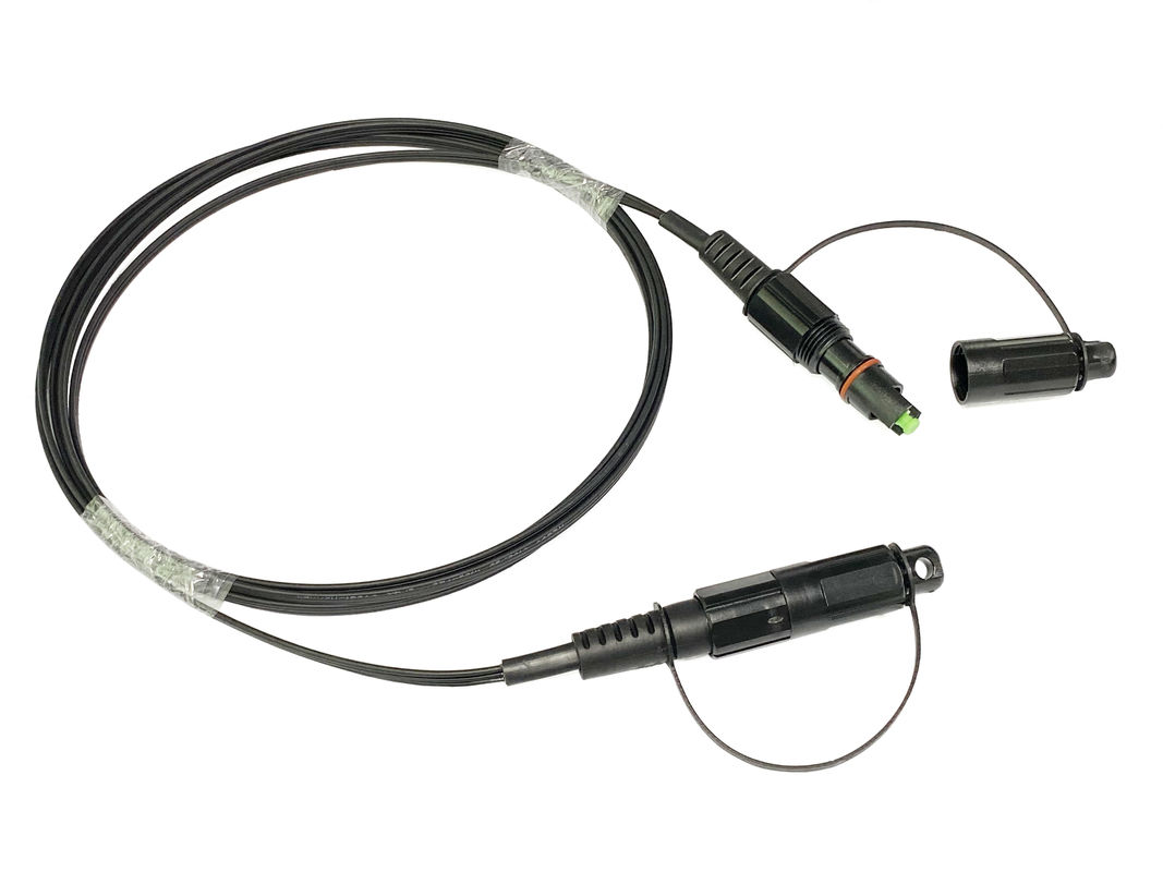 Outdoor IP67 Fiber Optic Patch Cord Black LSZH SC APC Mini IP RRH Base Station
