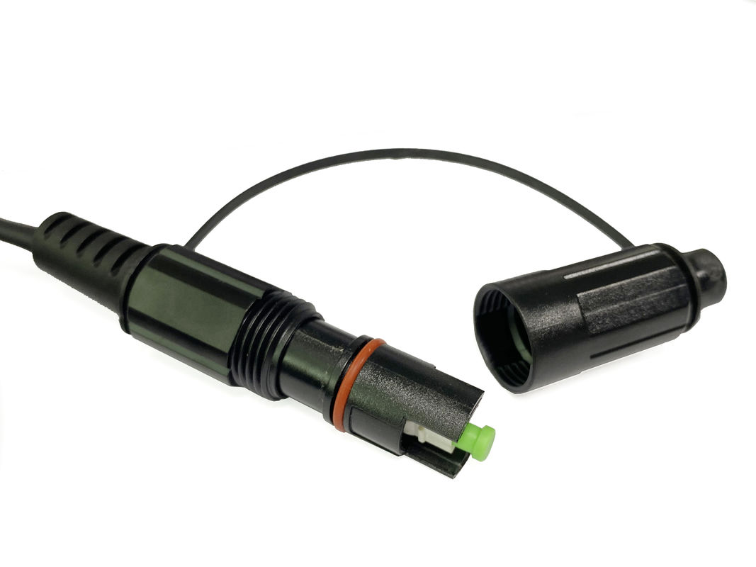 Outdoor IP67 Fiber Optic Patch Cord Black LSZH SC APC Mini IP RRH Base Station