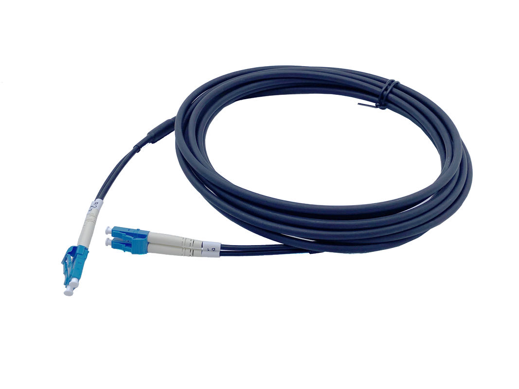 Outdoor FTTA LC Duplex Optical Cable Assembly Patch Cord GJFJV 7.0mm G657A2 2.0mm