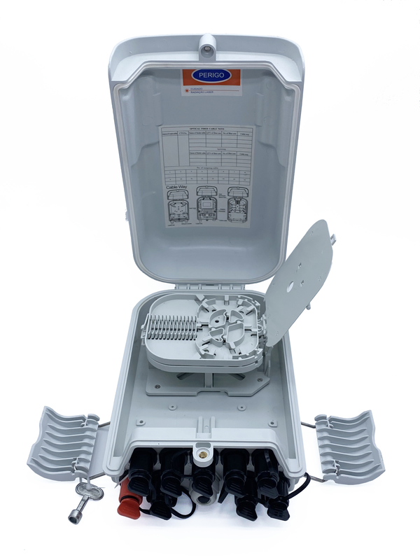 Pole Mount FTTH 1x8 Fiber Optic Cable Splitter Distibution Box 24Core CTO Nap