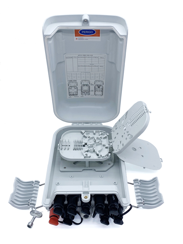 Pole Mount FTTH 1x8 Fiber Optic Cable Splitter Distibution Box 24Core CTO Nap
