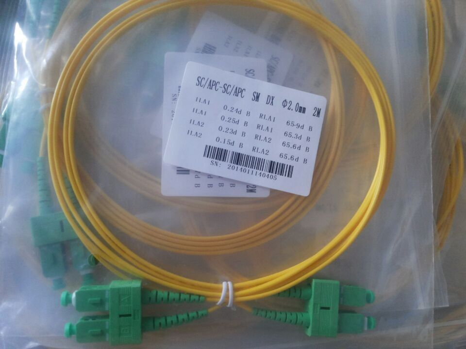 3D Passed optical patch cord SC / UPC - SC / UPC single mode fiber jumpers