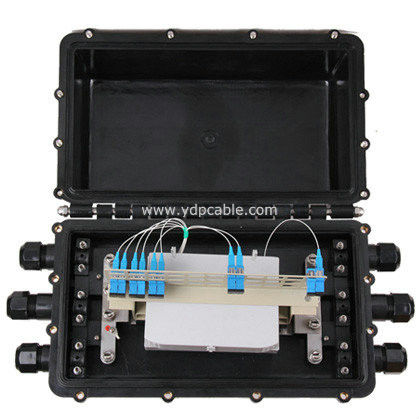 Aerial Fiber Optic Splitter Box For 1*8 1*16 Plc Splitter Module / Fiber Optic Junction Box