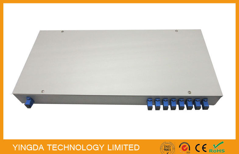 ODM Fiber Optic PLC Splitter In 19 inch Rack Patch Panel 1u Sc / Apc Terminated Rack Mount