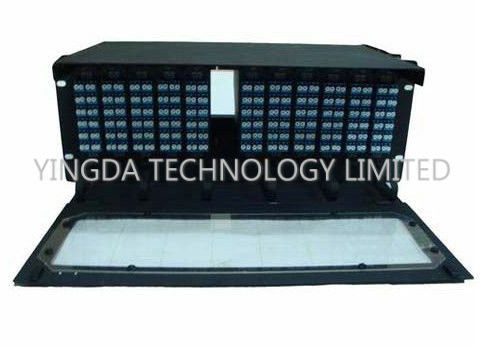 19 Inch 4U Rack Mount Fiber Optic MTP MPO Cable Patch Panel , LC SC FC Connector
