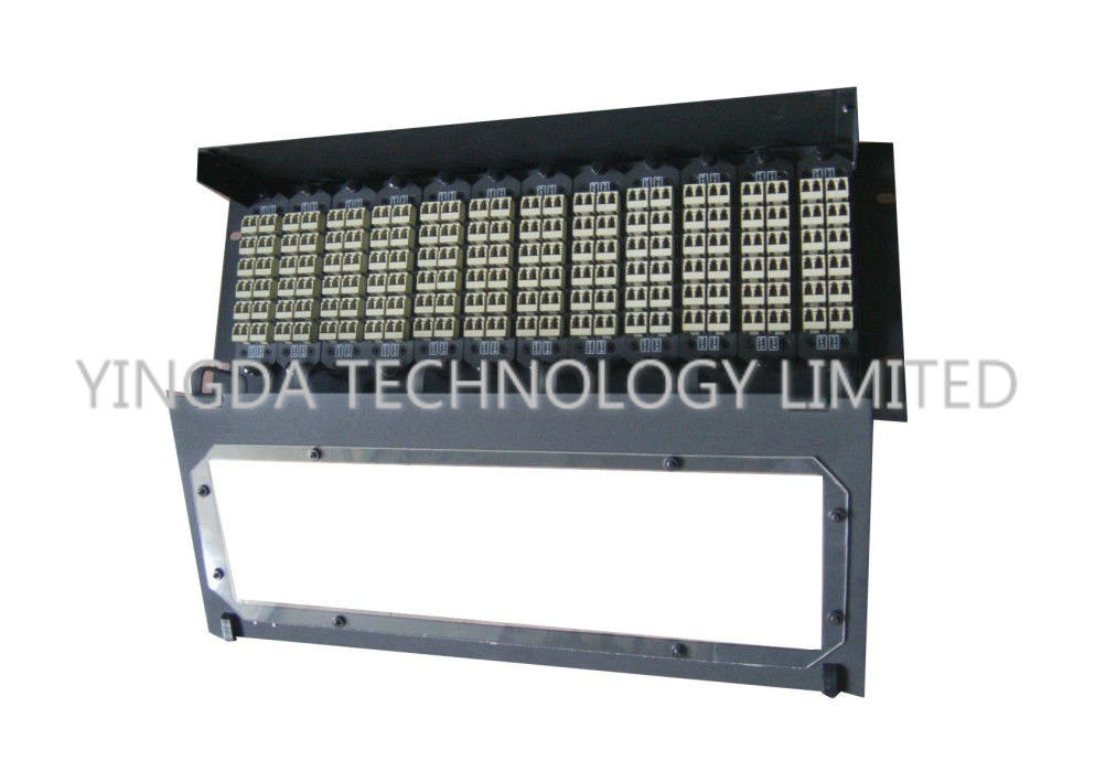 19 Inch 4U Rack Mount Fiber Optic MTP MPO Cable Patch Panel , LC SC FC Connector
