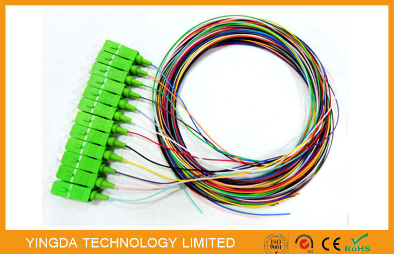 FTTX + LAN Fiber Optic Pigtail 5M  0.9mm PVC LSZH High Performance