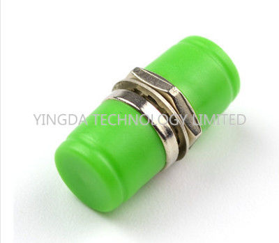 Zinc Alloy FC Fiber Optic Adapter FC / APC Copper Coupler Green