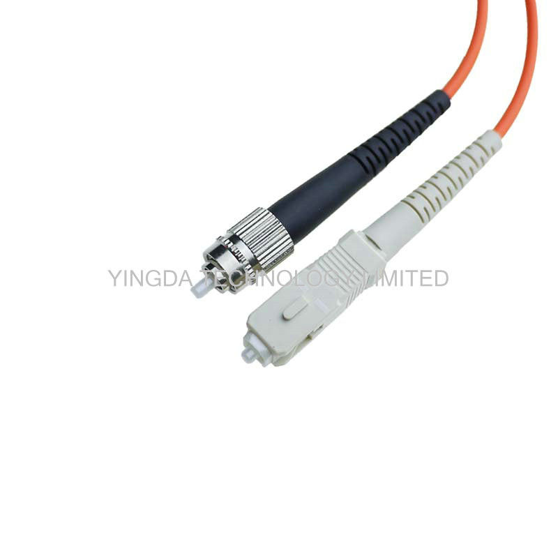Customized Fiber Optic SC to FC Patch Cord Simplex , Duplex , 4 Core , 6 Core