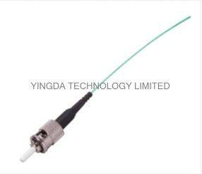 Fiber Optic Pigtail Jumper ST Mulitmode SX 0.9mm Aqua OM3 10 Gigabit Optical Cable