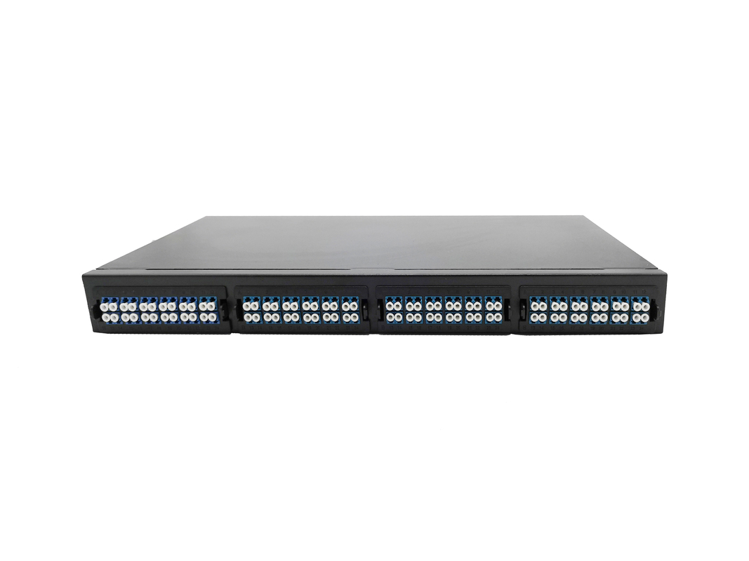 1U Rack Mount MTP MPO Patch Panel 19 inch ODF 96 Fiber Optic MPO LC Cable