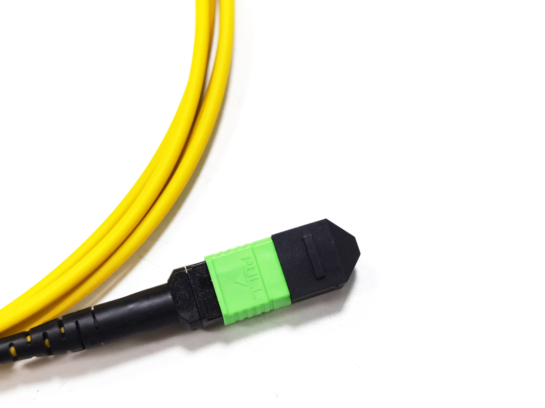 Polarity B 12 Fiber Optic MTP MPO APC Female to Male Patch Cord Truck Cable Assembly