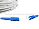 Figure -8 Drop Cable Fiber Optical Patch Cord SC / PC Connector 50M White 2.0*30mm