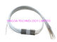 White Fiber Optic PLC Splitter Steel Tube Blockless Mini Module 900um