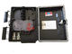 16 Outputs Fiber Optic Termination Box ABS+PC Black Uncut Cable Distribution Box
