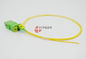 Green LC/APC Duplex SM Fiber Optic Adapter With Shutter , No Flange