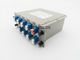LC SC ABS Fiber Optic Passive Splitter 16 Port LGX Cassette Module 2X16 Flame Retardant