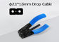 Mini 2.1X 16 Mm FTTH Drop Cable Stripper 1 Core 2 Core Carbon Steel Material