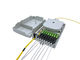 IP54 8 Port FTTH Fiber Optical Termination Box Mid Span Anti UV Shocking Resistance Gray PC Alloy