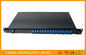 Epon PLC Fiber Optic power splitter 1x16 1260-1650nm In 19&quot; Rack Mount 2mm Sm Cable