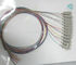 850 &amp; 1300nm Fiber Optic Pigtail SC MM 50 / 125um 12 Fibers Pigtail LSZH Multimode 3M