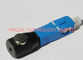 Length 40mm Single - mode Bare Fiber Optic Adapter SC FC LC ST Metal Round