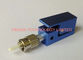 Blue Fiber Test ST / PC Bare Fiber Optic Adapter , ST Fiber Adapter Singlemode