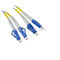 Duplex Fiber Optic LC - LC Single mode Patch Cord , Fiber Patch Cable Duplex Riser