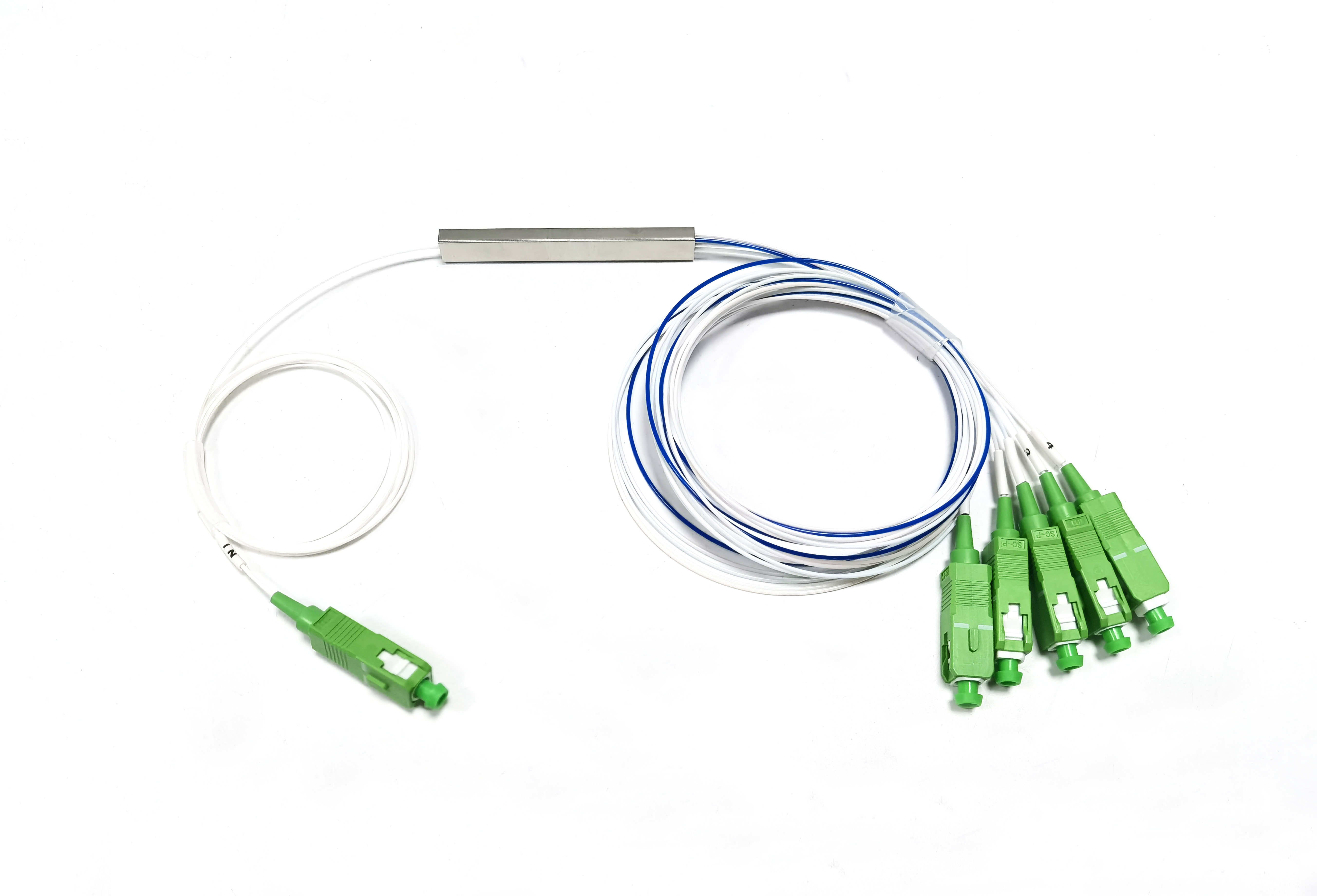 Blockless Splitter FTTR Passive 1:5 Unbalanced Mini Blockless Fiber Optic PLC Splitter SC ...