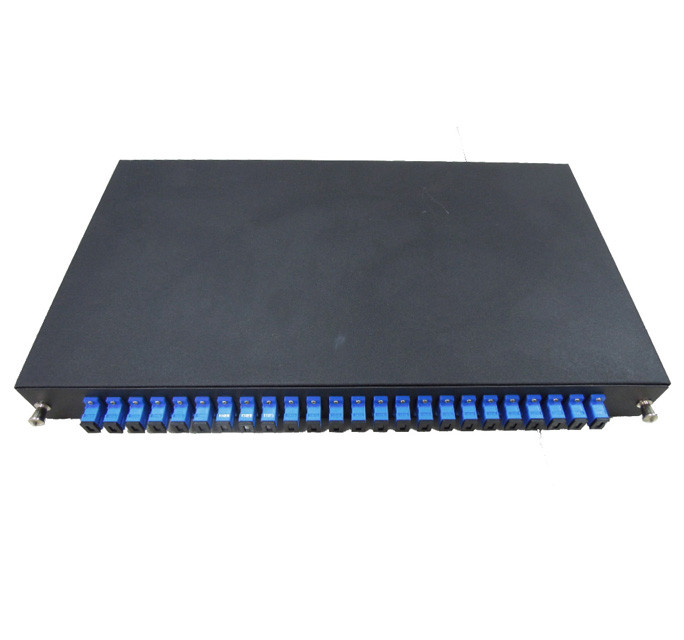 Standard Metal Sliding Tray Fiber Optic 19” Patch Panel 12 / 24 Port