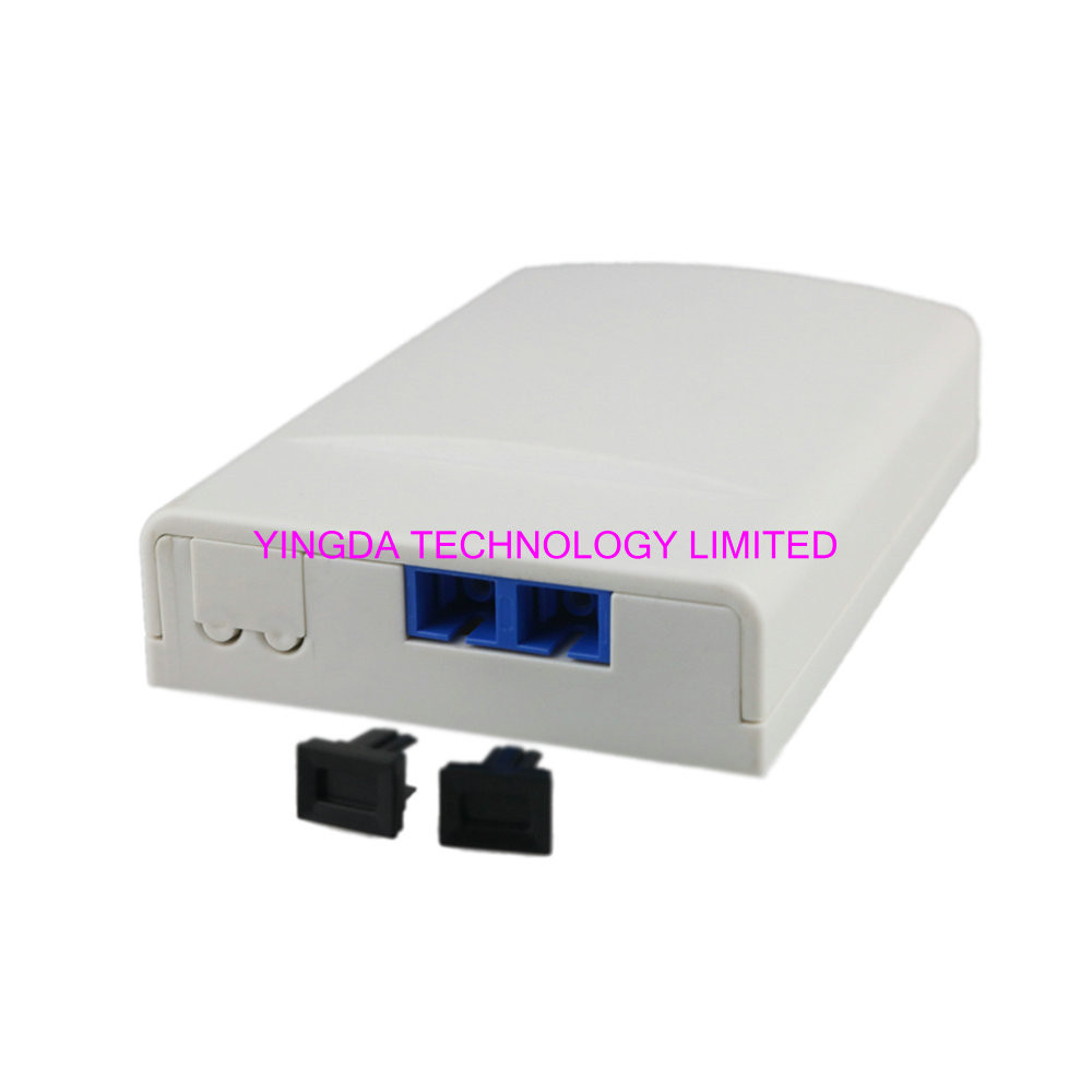 Duplex SC/APC Adapter FTTH Socket Panel Wall Outlet Box Plastic ABS