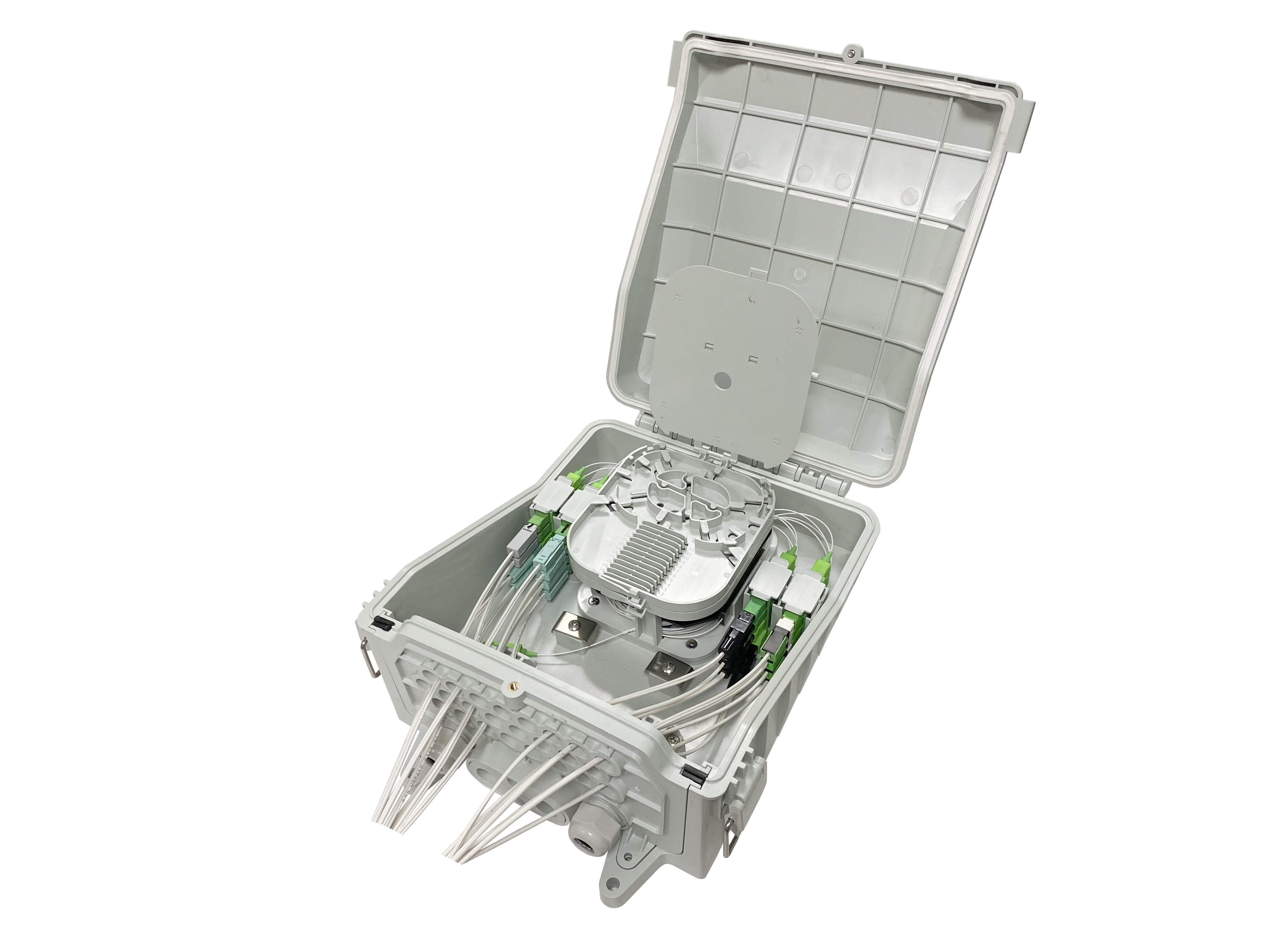 YINGDA New Special Design 24 ports Fiber Splitter Box with Round Drop ...