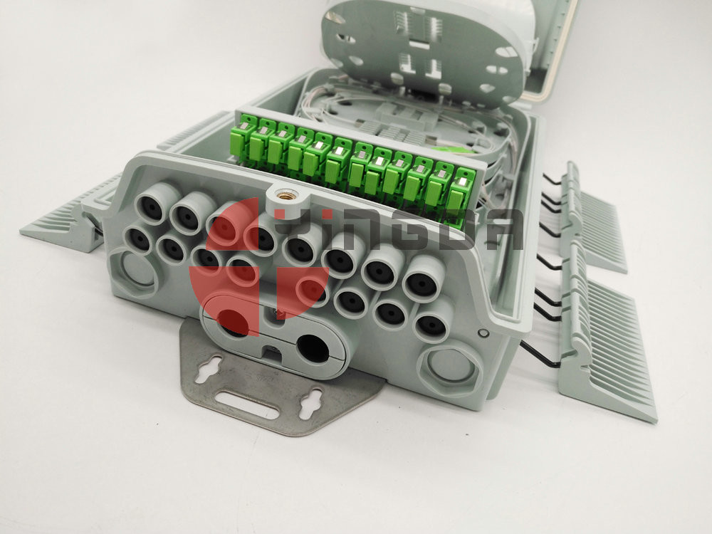 96 Cores Fiber Optic Splice Closure with 1x16 SC/APC PLC Splitter ...