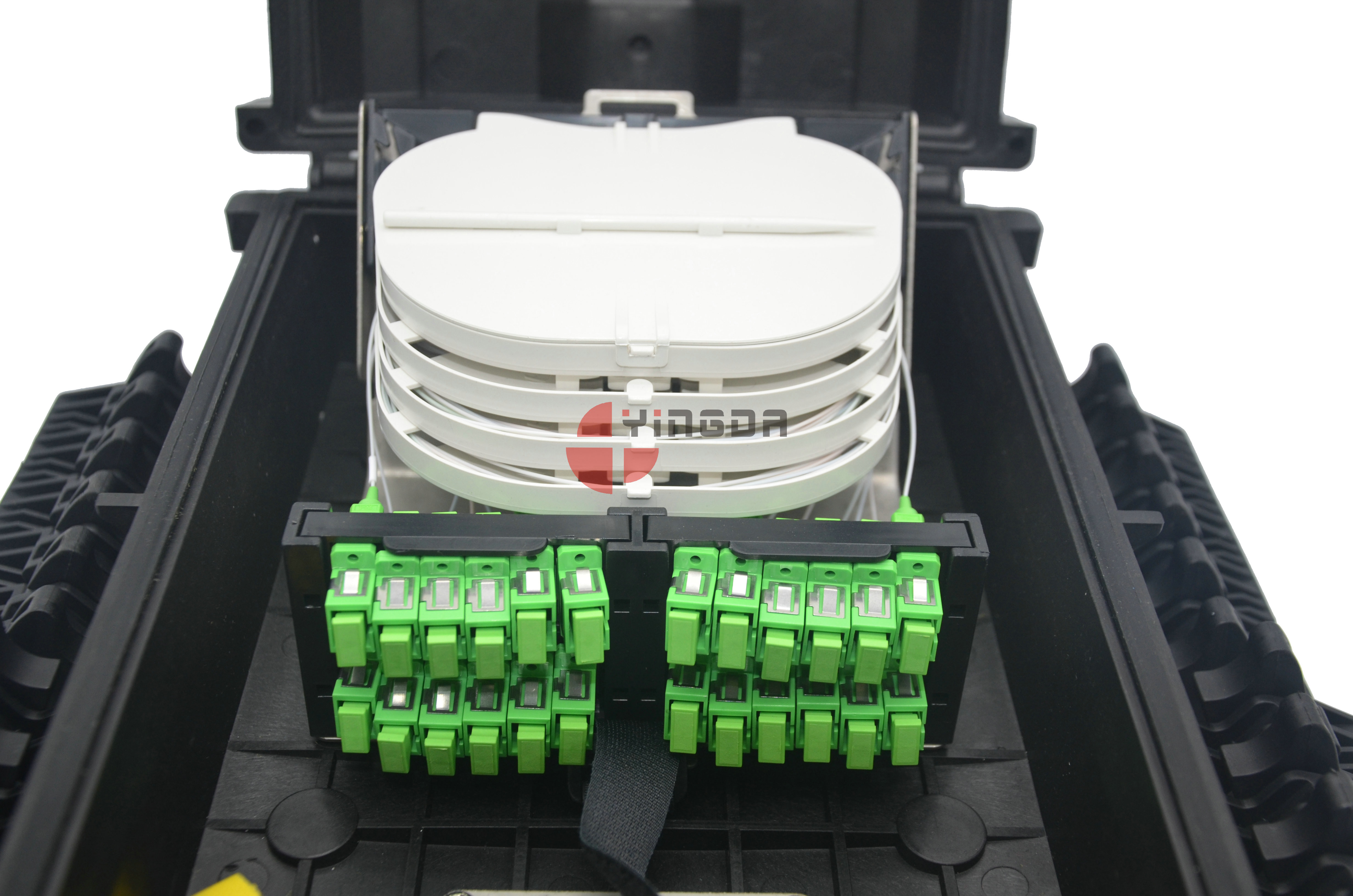 1 x 8 Fiber Optic Splitter Box , 24 Ports PP Fiber Optic Splitter