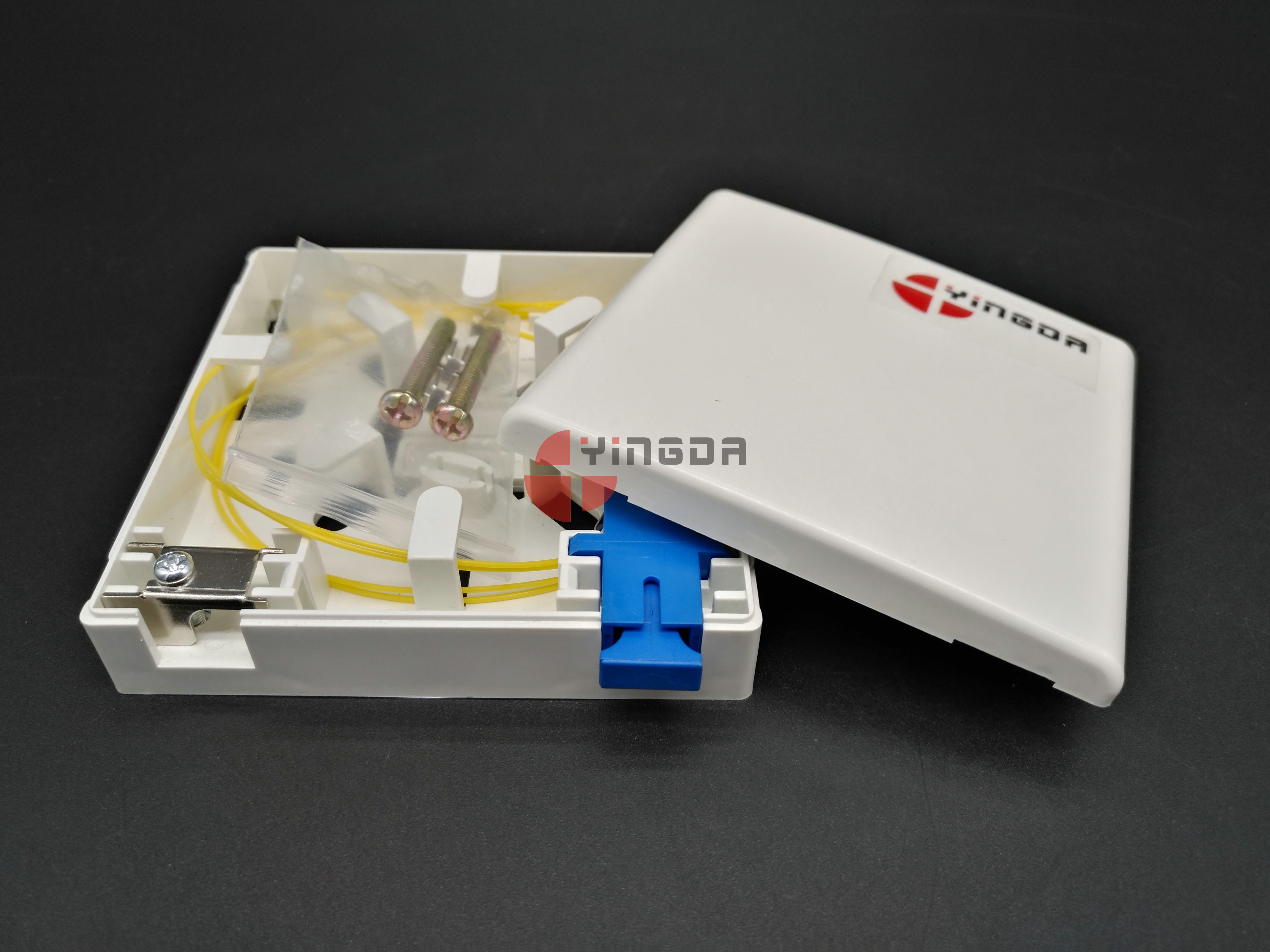 1 Port PP Ftth Fiber Optic Termination Box SC UPC Socket Panel With ...