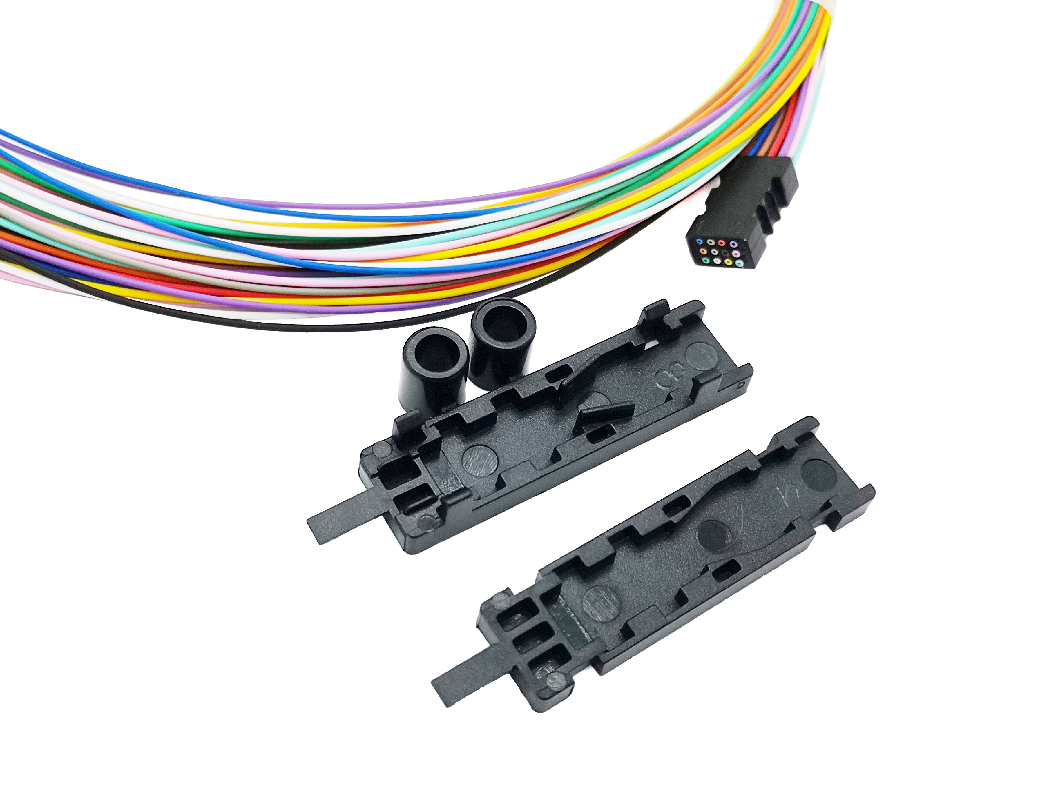 Ribbon Fiber Optic Breakout 4 6 12 Core Fan Out Kit 0.9mm Buffer Tube 2