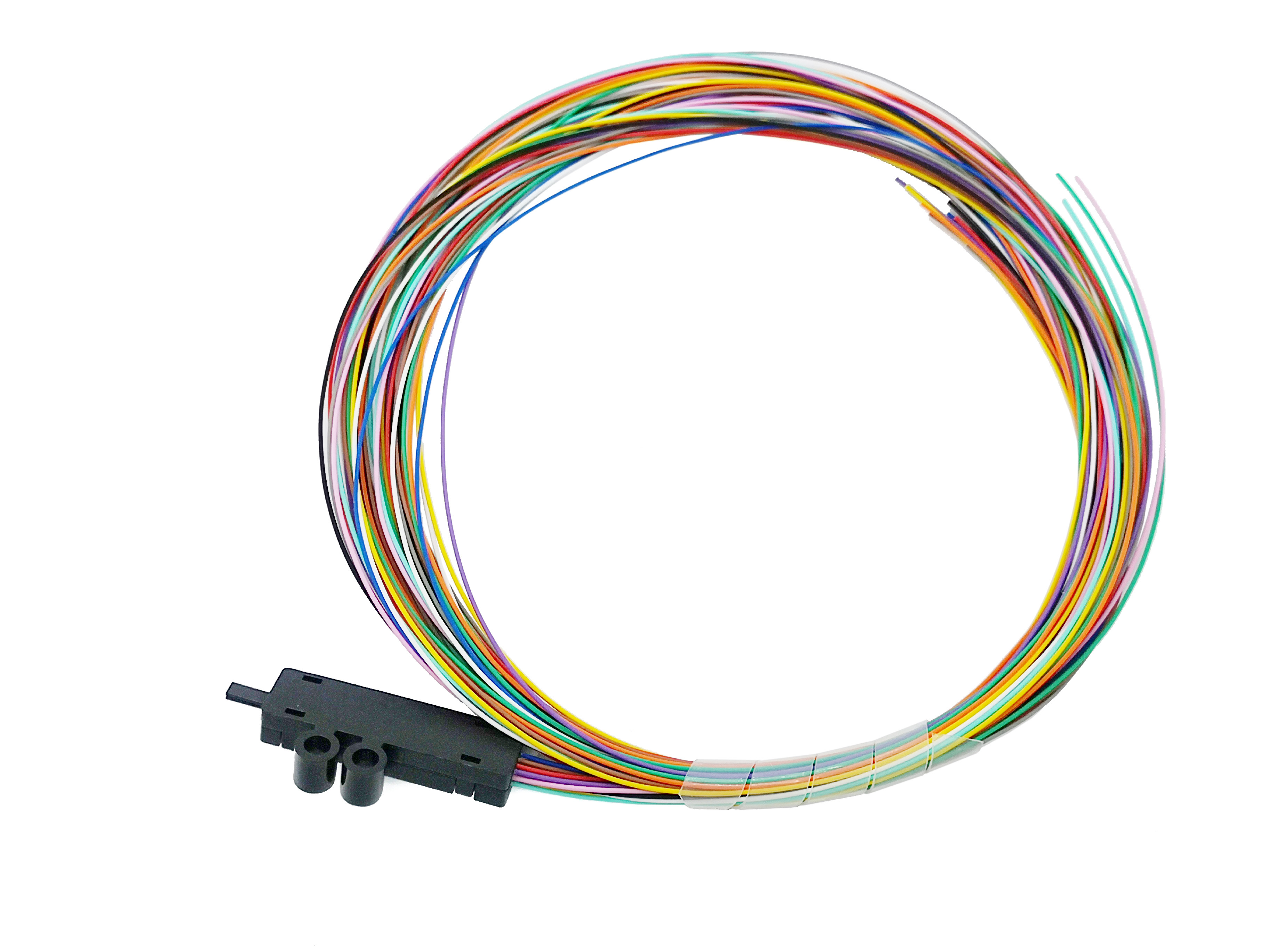 Ribbon Fiber Optic Breakout 4 6 12 Core Fan Out Kit 0.9mm Buffer Tube 2